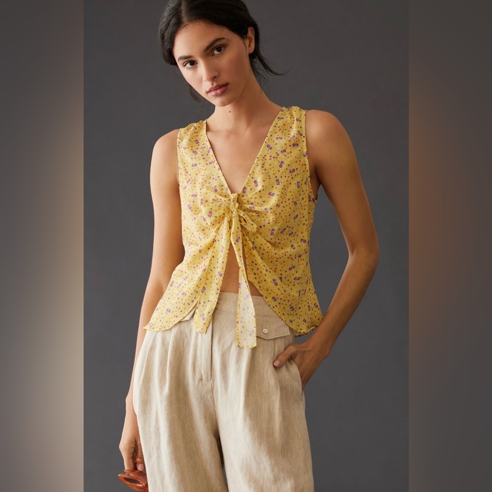 Favorite Daughter Tie-Front Blouse